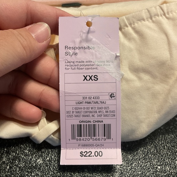 4/$20 NWT Wild Fable Long Sleeve Women's Top- Light Pink XXS - Picture 6 of 8